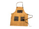 Traeger | BBQ Schort Bruin |Canvas en Leer